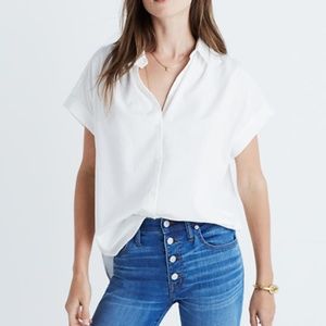 Madewell White Central Shirt